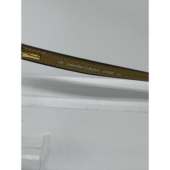 NWT Calvin Klein CK7228 211 Brown Metal Rectangle Eyeglasses Frame 52-18 140 main image 8
